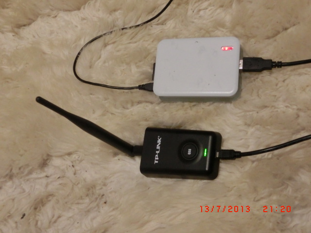 Raspberry Pi mit USB-Wifi-Dongle