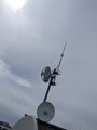 Antenne auf dem Dach der c-base richtung St Simeons Kirche